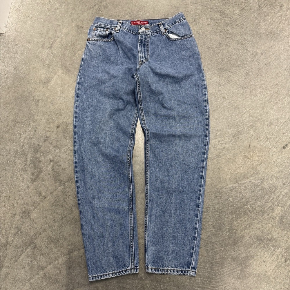 Vintage Levis 550 Jeans Womens 12 L (30x32) Relaxed Fit Tapered Leg Medium Wash